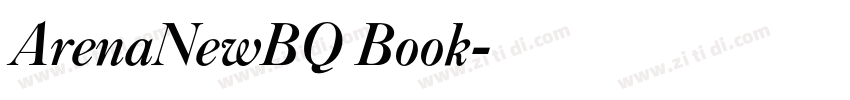 ArenaNewBQ Book字体转换